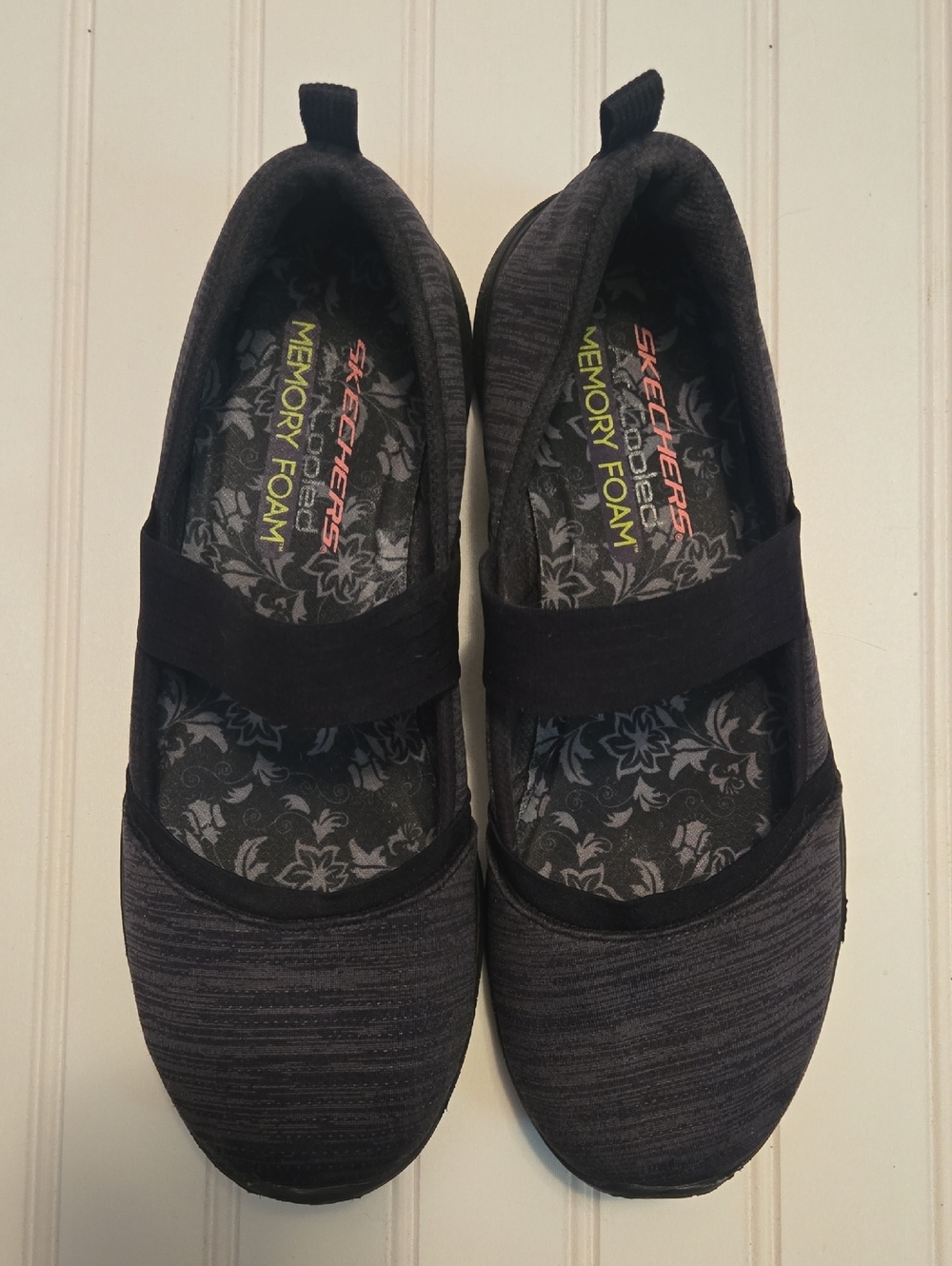 [5x$20] Skechers Women's Black Slip-On Mary Jane Flats / Size 8.5